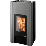 Haas+Sohn Pelletofen HSP 6 PALLAZZA-III perl-anthrazit Tür perl-schwarz 8 kW