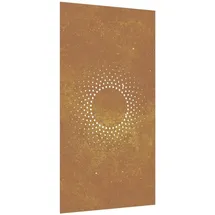 vidaXL Garten-wanddeko 105x55 Cm Cortenstahl Sonne-design vidaXL