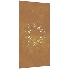 vidaXL Garten-wanddeko 105x55 Cm Cortenstahl Sonne-design vidaXL