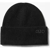 MK Gerippte Beanie Aus Kaschmir - Schwarz - Michael Kors - ONE SIZE