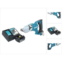 Makita DJS 200 RG1 Akku Blechschere 18 V 2,0 mm Brushless + 1x Akku 6,0 Ah + Ladegerät
