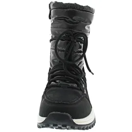 Dockers by Gerli Damen Combat Boots, Frauen Stiefeletten,wasserabweisend,warm gefüttert,schnürstiefel,Winterstiefel,schwarz,36 EU - 36