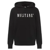 Mustang Hoodie Bronson in Schwarz mit Label-Print-XXL