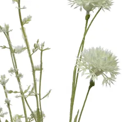 Wildblumen Blütenzweig Kunstblumen Wiesenblumen Blumenbündel H: 60cm creme