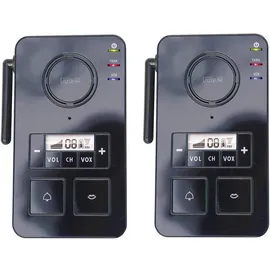 m-e modern-electronics FS 2.1 Gegensprechanlage Funk 446 MHz 2000 m Schwarz