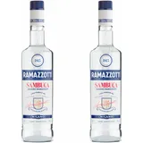 Ramazzotti Sambuca 2er Set, Sternanis-Spirituose, Schnaps, Alkohol, 38%, 2x700ml