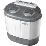 JUNG CAMRY CR8052 Mini Waschmaschine mit Schleuder, Camping Waschmaschine, Füllmenge 3kg, Waschautomat, Waschvollautomat, 60 cm - einfacher Transport