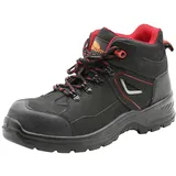 KAM-LITE 822-5100@Herren Arbeitsstiefel Wasserdichter Slip auf Sicherheitsschuhen Leder Stahl Zehenkappe Working Knöchel Wanderschuhe S3 SRC,Schwarz,44 EU - 44 EU