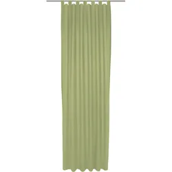 Vorhang WIRTH "Uni Collection", grün, B:142cm H:335cm, Baumwolle (Bio-Baumwolle), Gardinen, nach Maß