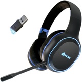 KLIM Lynx - NEU 2024 - Wireless Gaming Headset für PS4 PS5 Switch PC - Niedrige Latenz, Lightweight Wireless Headset - Bluetooth Headset Kabellos mit Mikrofon - 3D Surround Sound - RGB Headset Gaming