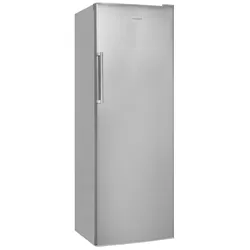 EXQUISIT Kühlschrank "KS350-V-H-040E", E (A-G), silber (edelstahlfarben), Rechtsanschlag, Kühlschränke, 331 L Volumen