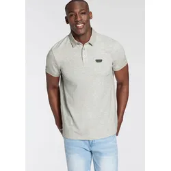 Poloshirt, mit besonderer Materialstruktur, Gr. XXL (60/62), grau melange, , 30555351-XXL