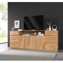 Home Affaire Sideboard HOME AFFAIRE, braun (eiche teilmassiv), Sideboards, Sideboard, Kommode, Breite 220 cm, teilmassiv, FSC-zertifiziert