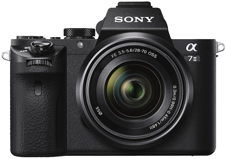 Sony A7 II Systemkamera (SEL-2870, 24,3 MP, NFC, WLAN (Wi-Fi), Gesichtserkennung, HDR-Aufnahme, Makroaufnahme) schwarz