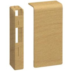 tehalit Endstück schnittkaschierend halogenfrei zu SL 20x80mm,  Dekor Ahorn
