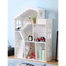pricenet Puppenhaus Bücherregal Calla 116 cm Weiß