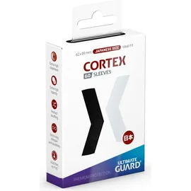 Ultimate Guard Cortex Sleeves Japanische Größe Schwarz (60) (62x89mm)