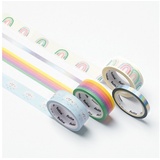 folia Washi-Tape Rainbow & Clouds 4er-Set