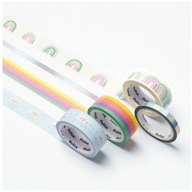 folia Washi-Tape Rainbow Clouds 4er-Set