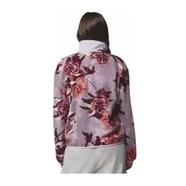 Columbia Damen Sequoia grove Printed Half zip Fleece-Überziehhilfe, Shale Purple blossoming
