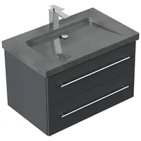 Posseik Badmöbel Granit G654 Yamo 1 Hahnloch SoftClose 75