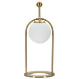 Mauro Ferretti Tischlampe Glas/Metall 50 cm Gold