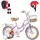 europebazar Habib Gruppe Mädchenfahrrad Klassik | Inkl. Luftpumpe & 6-teiligem Schutz-Set | Kohlenstoffstahlrahmen & Duales Bremssystem | Mitwachsend & sicher... - Lila