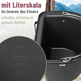 Kerbl Transportkrippe, Futtertrog zum Einhängen, Turnier-Futterkrippe mit Tragegriff, schwarz