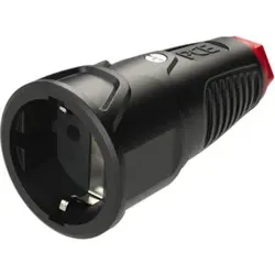 PCE Schutzkontaktkupplung IP20 Vollgummi 16A / 250V AC / 3p (2P+E)