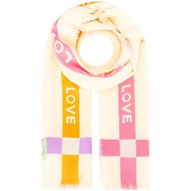 Zwillingsherz Schal in beige,