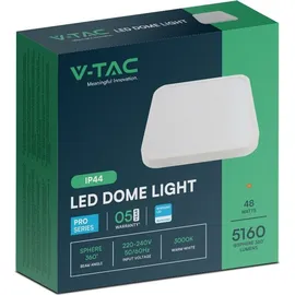 V-Tac Kugelleuchte Kunststoff 420x420 mm 48 W 5160 lm IP44 weiß