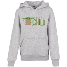 Mister Tee Mandalorian The Child Kapuzenpullover Heather Grey 110-116 cm