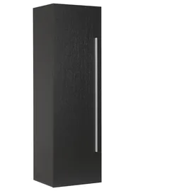 Beliani Bad, Schwarz, Silber, Holzwerkstoff, 40x132x35 cm, Badezimmer, Badezimmerschränke, Hängeschränke