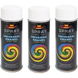 3x Lackspray RAL 9010 Reinweiß matt 400ml Spraydose Sprühlack