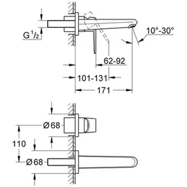 Grohe Eurodisc Cosmopolitan Einhandmischer DN 15 (19573002)