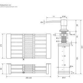 ML-Design Spülbecken Edelstahl 68x45cm Anthrazit 1 Becken mit Abtropfkorb Siphon