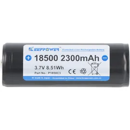 Keeppower Li-ion Akku 18500 2300mAh 3,6V - 3,7V 52,5x18,3mm