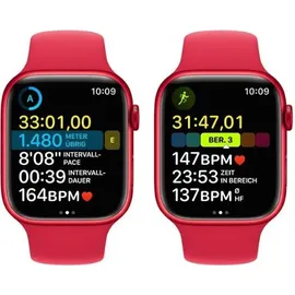 Apple Watch Series 8 GPS 45 mm Aluminiumgehäuse (product)red, Sportarmband (product)red