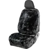 Walser Autositzbezug Mona Lammfell & Webpelz, 12-14 mm schwarz - ZippIt 110 & 115