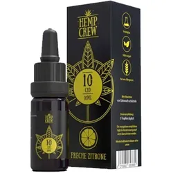 HempCrew CBD Öl 10% Hanf / Minze/ Lavendel/ Zitrone/ Vanille 10ml - Freche Zitrone