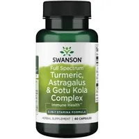 Swanson Full Spectrum Turmeric, Astragalus & Gotu Kola Komplex Kapseln 60 St.