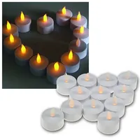 ChiliTec LED Teelichter 12 St. flackernd