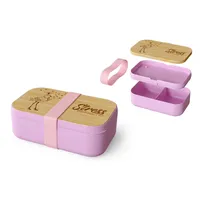 Rungassi Brotdose Brotbox Vesperdose Lunchbox Tierleben (Flamingo - Stressreduzierer