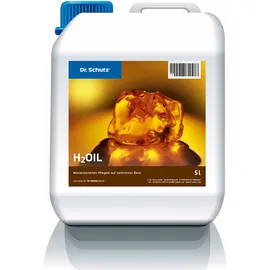 Dr. Schutz H2Oil Parkett Öl wasserbasiert 5 L | seidenmatte Optik | Auffrischung aller geölten Holzböden und Parkett, Korkboden | optimaler Schutz | Parkettpflege Parkett Öl