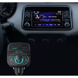 UGREEN FM Transmitter Bluetooth 5.0 MP3 Car Charger - Schwarz