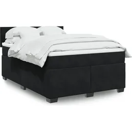 vidaXL Boxspringbett 140 x 200 cm Schwarz