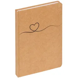 Notizbuch Tribal Heart, braun, 80 Blatt
