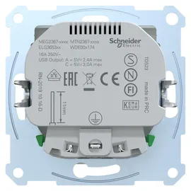 Merten Schuko Steckdose mit USB Ladegerät MEG2367-0325