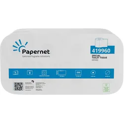 Papernet Toilettenpapier Special 419960 3-lagig 250 Blatt weiß 8 Rollen