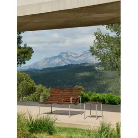 HAY Traverse Hocker Aluminium / Esche 37 x 46 x 40 cm